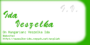 ida veszelka business card